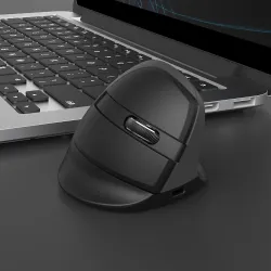 Delux M618Mini GX - 2.4GHz - 6 buttons - wireless mouse - vertical - ergonomic - USBMouses
