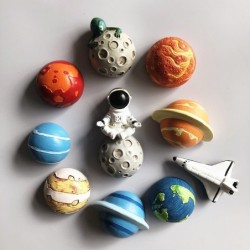 3D fridge magnets - space shuttle / Jupiter / Saturn - Earth - Sun - astronaut / alienFridge magnets