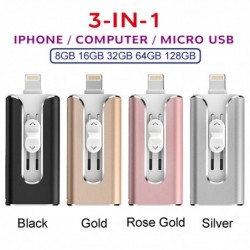 3 in 1 pendrive - USB Flash Drive - 3.0 - OTG - for iPhone / Android / Tablet / PCUSB memory