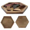 Geometric wooden puzzle - educational gameWooden