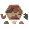Geometric wooden puzzle - educational gameWooden
