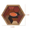 Geometric wooden puzzle - educational gameWooden