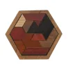 Geometric wooden puzzle - educational gameWooden