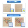 Creative graphics - rubber ties / nails - wooden puzzle board - educational toyEducational