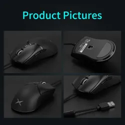 Delux M800 - RGB wired mouse - 12400 - 16000 DPI - 1000HzMouses