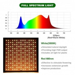 LED plant grow light - phyto lamp - full spectrum - 1000W - 3500KGrow Lights