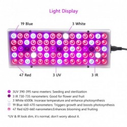 LED plant grow light - full spectrum - hydroponic - red / blue / UV / IR - 25W - 45WGrow Lights