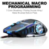 Professional optical gaming mouse - 6 buttons - wired - 3200DPI - LED - silentMouses