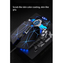 Professional optical gaming mouse - 6 buttons - wired - 3200DPI - LED - silentMouses