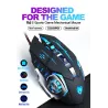 Professional optical gaming mouse - 6 buttons - wired - 3200DPI - LED - silentMouses