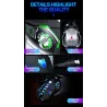 Professional optical gaming mouse - 6 buttons - wired - 3200DPI - LED - silentMouses