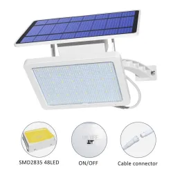 Outdoor garden wall light - waterproof solar lamp - adjustable - 48 LEDSolar lighting