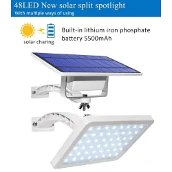 Outdoor garden wall light - waterproof solar lamp - adjustable - 48 LEDSolar lighting
