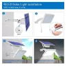 Outdoor garden wall light - waterproof solar lamp - adjustable - 48 LEDSolar lighting