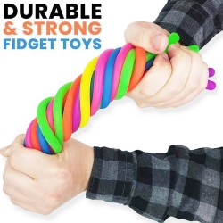 Rubber noodle - elastic rope - anti-stress toy - fidget - 6 piecesFidget Spinner