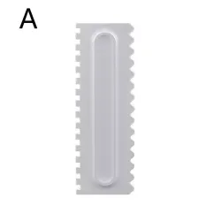 Decorative cream spatula - scraper - irregular teeth / edgeBakeware