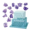 Plastic cake mold - cookie cutter - alphabet letters / numbers - 40 piecesBakeware