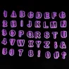 Plastic cake mold - cookie cutter - alphabet letters / numbers - 40 piecesBakeware