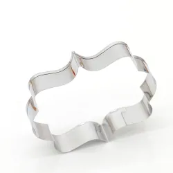 Cookie cutter mold - oval / rectangle / square - stainless steel - 8 piecesBakeware