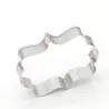 Cookie cutter mold - oval / rectangle / square - stainless steel - 8 piecesBakeware