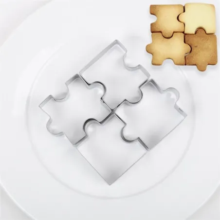 Cookie cutter mold - puzzle shaped - stainless steelBakeware