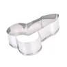 Cookie cutter mold - penis shaped - stainless steel - 3 piecesBakeware