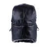 Warm winter leather hat - with neck / face cover / ear flaps - Russian / Soviet badgeHats & Caps