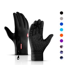 Winter warm gloves - touchscreen - waterproof - with zipper - unisexGloves