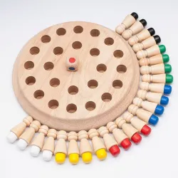 Memory matchstick - chess game board - educational toy - woodenWooden