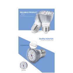 LED plant grow light - bulb - hydroponic - full spectrum - E27 / E14 - 18W / 28WGrow Lights
