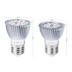 LED plant grow light - bulb - hydroponic - full spectrum - E27 / E14 - 18W / 28WGrow Lights
