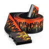 Nylon belt with flame design - unisexBelts
