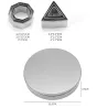 Geometric shaped cookie cutter - square / heart / triangle - stainless steelBakeware