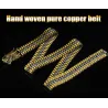 Luxurious gold belt - buckle with snake - copper / stainless steelBelts