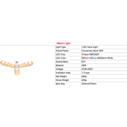 LED plant grow light - fito-lamp - full spectrum - tube - foldable - 4 piecesGrow Lights