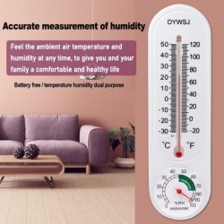 Wall hanging thermometer - temperature / humidity meter - indoor / outdoor - 23cmThermometers