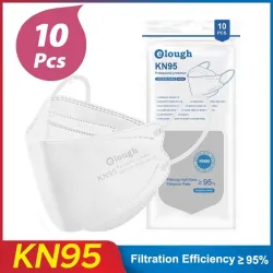 Face / mouth protective masks - antibacterial - reusable - 4-ply - FPP2 - KN95 - black / whiteMouth masks