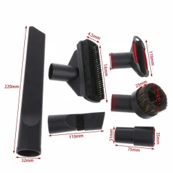 Universal vacuum cleaner heads - flexible long & flat nozzle / brushVacuum cleaner filters