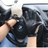 Short driving gloves - goatskin leather / knitted - unisexGloves