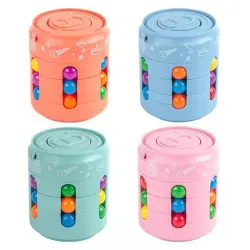 Cube with colorful beads - stress relief fidget toyFidget Spinner