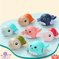 Water clockwork toys - wound-up - cartoon animals / tortoise / penguin / fishBaby