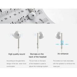 Original Huawei earphones - headset with microphone - 3.5mm jack - MA115 / AM116 / MA116Accessories
