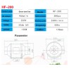 Centrifugal fan / activated carbon air filter - for LED plant grow light - 220VGrow Lights