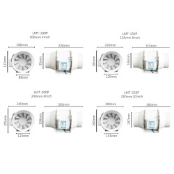 Centrifugal fan / activated carbon air filter - for LED plant grow light - 220VGrow Lights