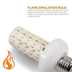 Flickering LED bulb - candle flame effect - E14 / E27 / B22E27