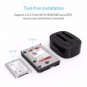 ORICO 2.5 - 3.5 Inch Hard Drive Docking Station USB 3 - Dual-bay HDD - SSD Hard DriveHard drives