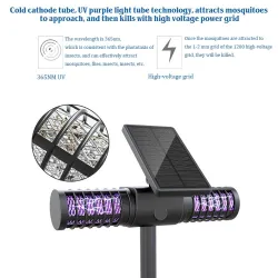 Solar mosquito killer lamp - outdoor - waterproof - USB - UV lightSolar lighting