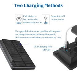 Solar mosquito killer lamp - outdoor - waterproof - USB - UV lightSolar lighting
