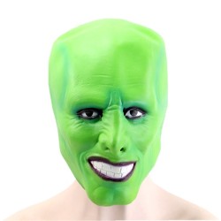 Green full face latex mask - unisex - Halloween / carnivalsMasks