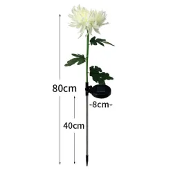 Chrysanthemum flower shaped lamp - garden light - solar - LED - waterproofSolar lighting